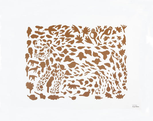 Iittala Oiva Toikka Cheetah Poster braun 50 x 70cm