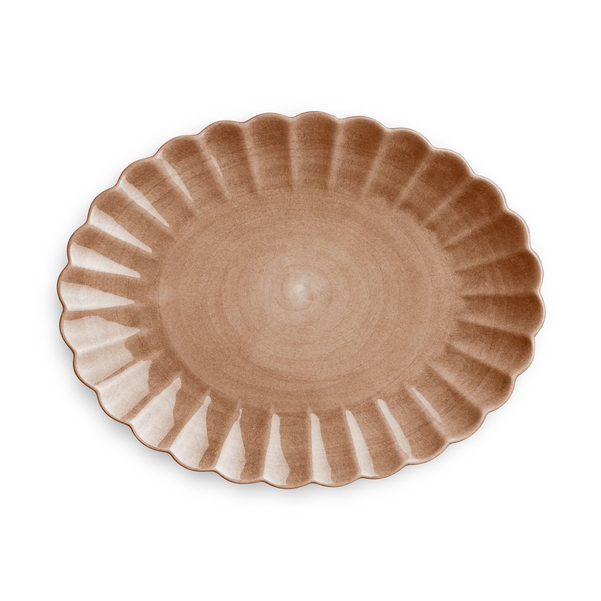 Mateus Oyster saucer 30x35 cm Cinnamon