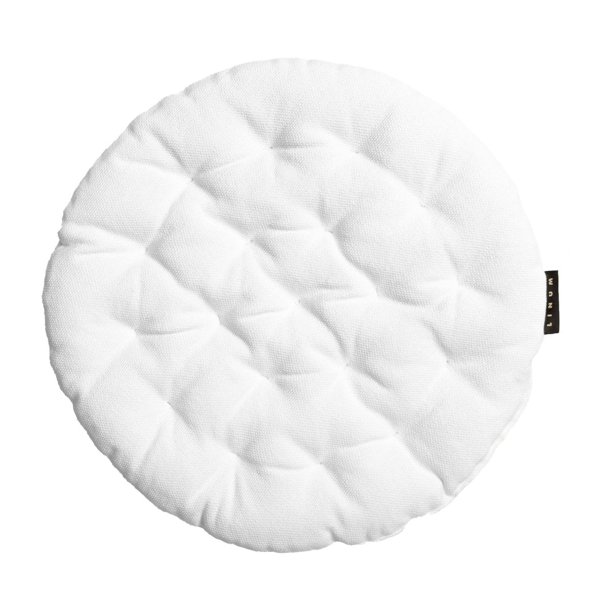 Linum Pepper seat cushion Ø37 cm White