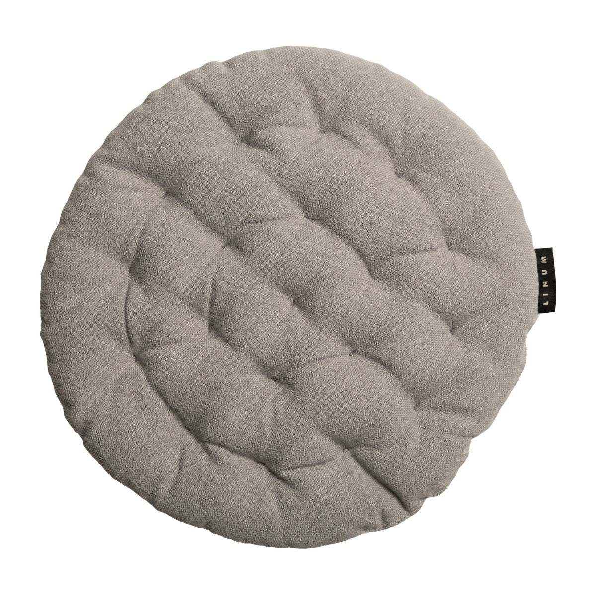 Linum Pepper seat cushion Ø37 cm Light grey