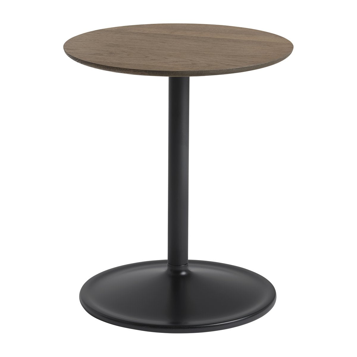 Muuto Soft sidetable 48 cm Solid smoked oak-black