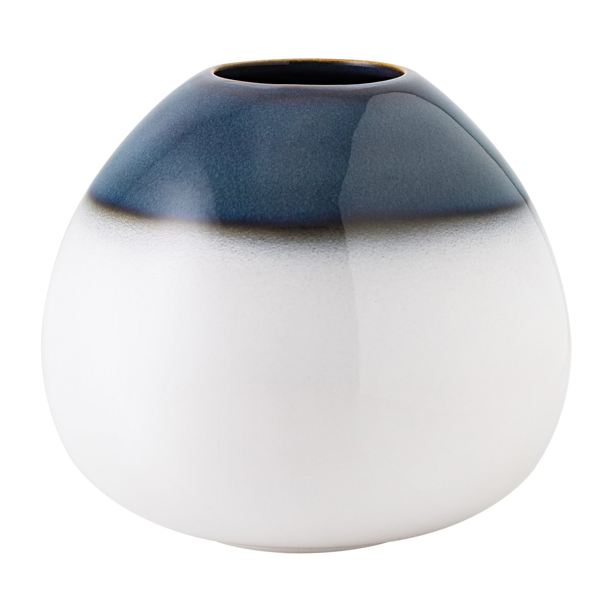 Villeroy & Boch Lave Home egg-shaped vase 13 cm Blue-white