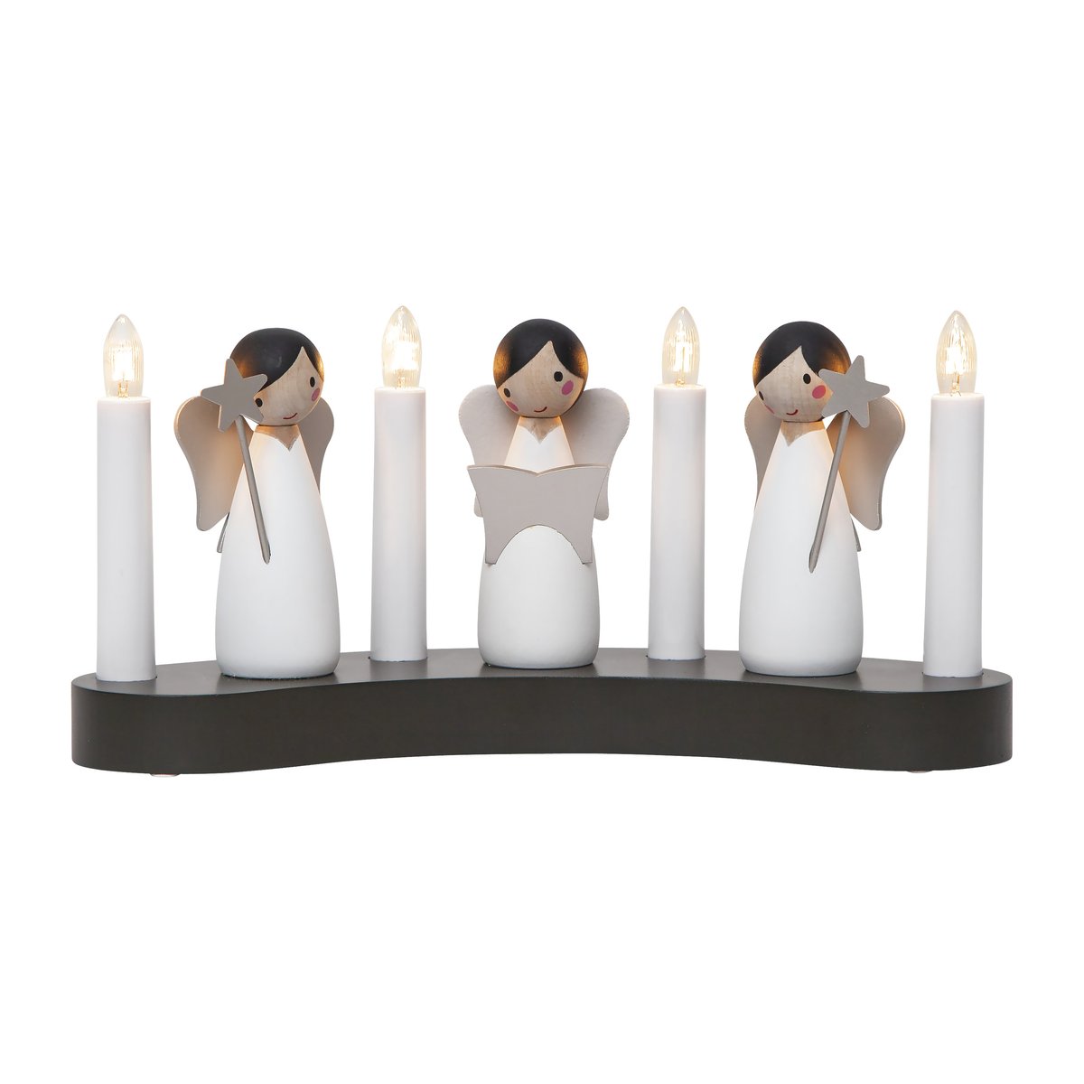 Star Trading Angel choir advent candle White