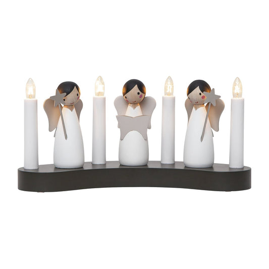 Star Trading Angel choir advent candle White