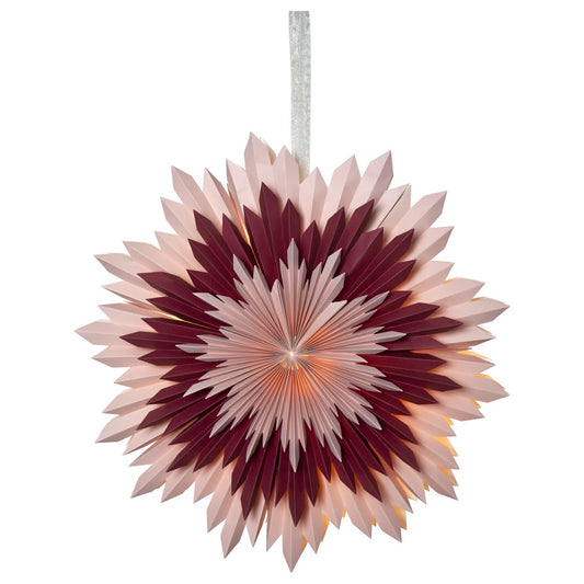 Star Trading Ice advent star Ø50 cm Pink