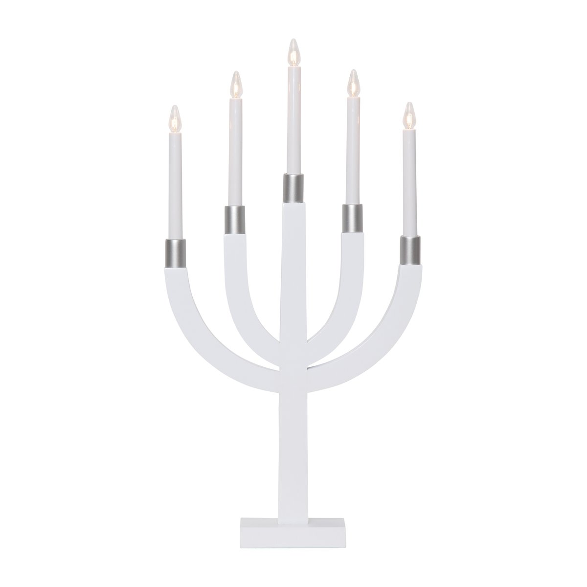 Star Trading Elias candle arch White-silver