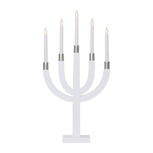 Star Trading Elias candle arch White-silver