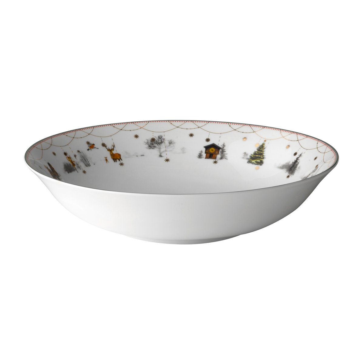 Wik & Walsøe Christmas morning serving bowl low Ø27 cm