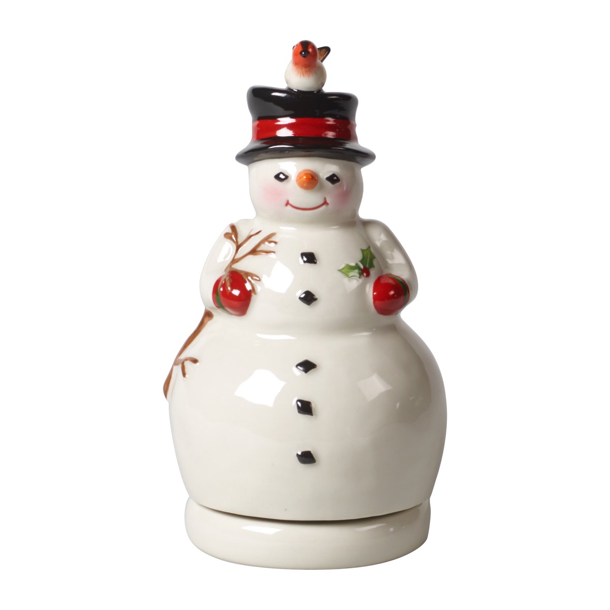 Villeroy & Boch Nostalgic Melody Snowman music box White