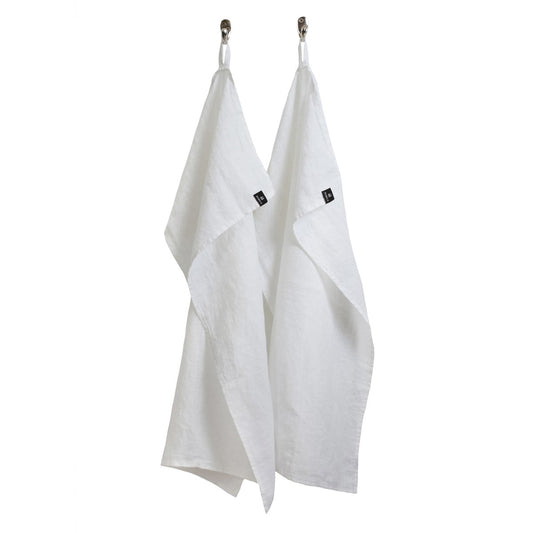 Himla Sunshine kitchen towel 2-pack White