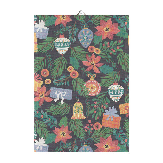 Ekelund Linneväveri Christmas tree kitchen towel 35x50 cm Green