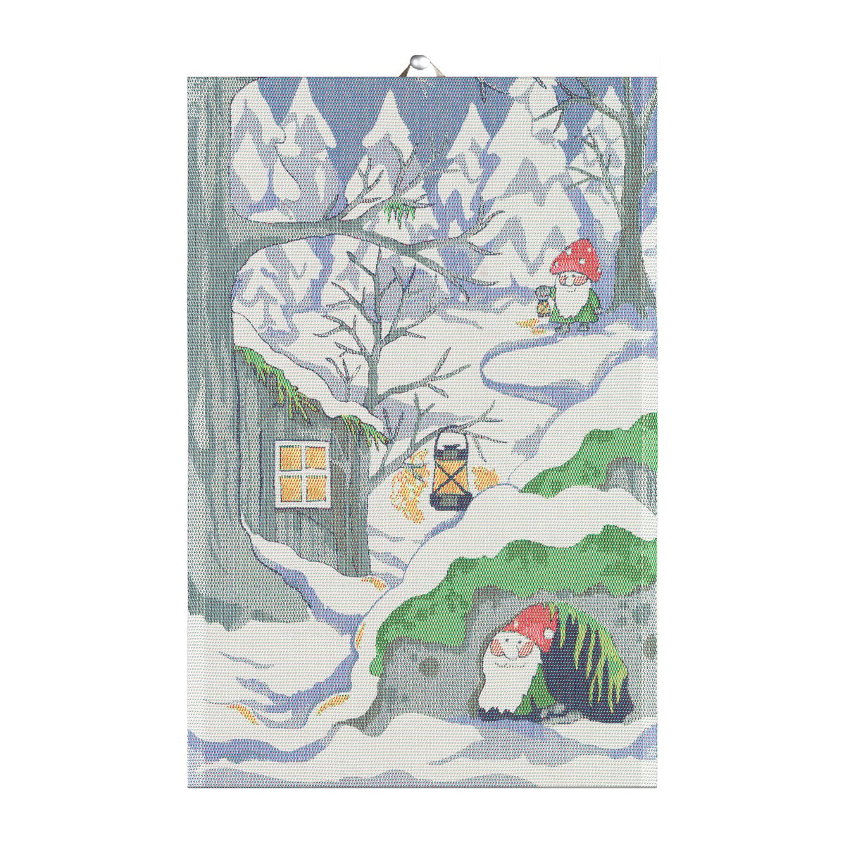 Ekelund Linneväveri Stugan kitchen towel 40x60 cm Blue