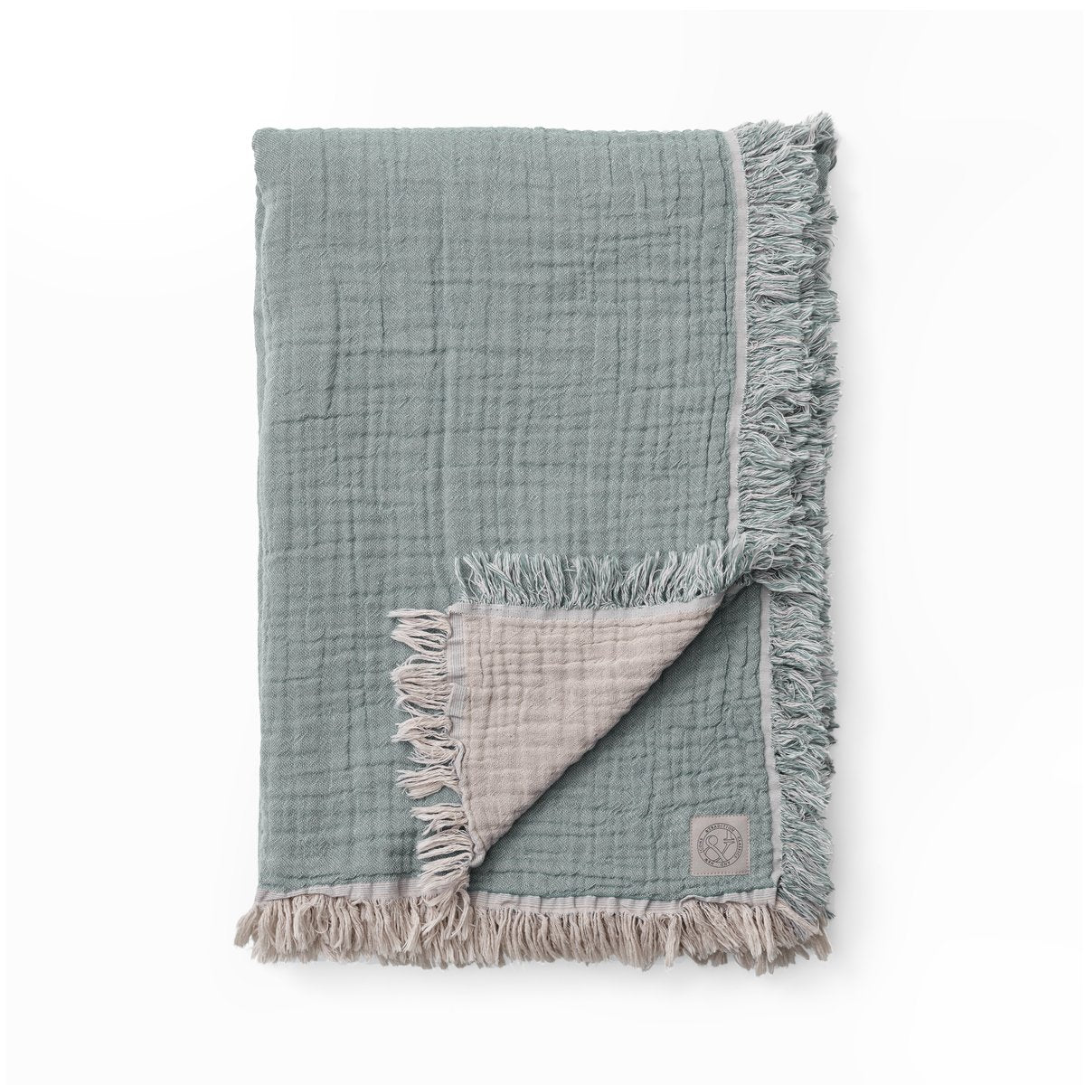 &Tradition Collect cotton throw SC33 260x260 cm Cloud & Sage