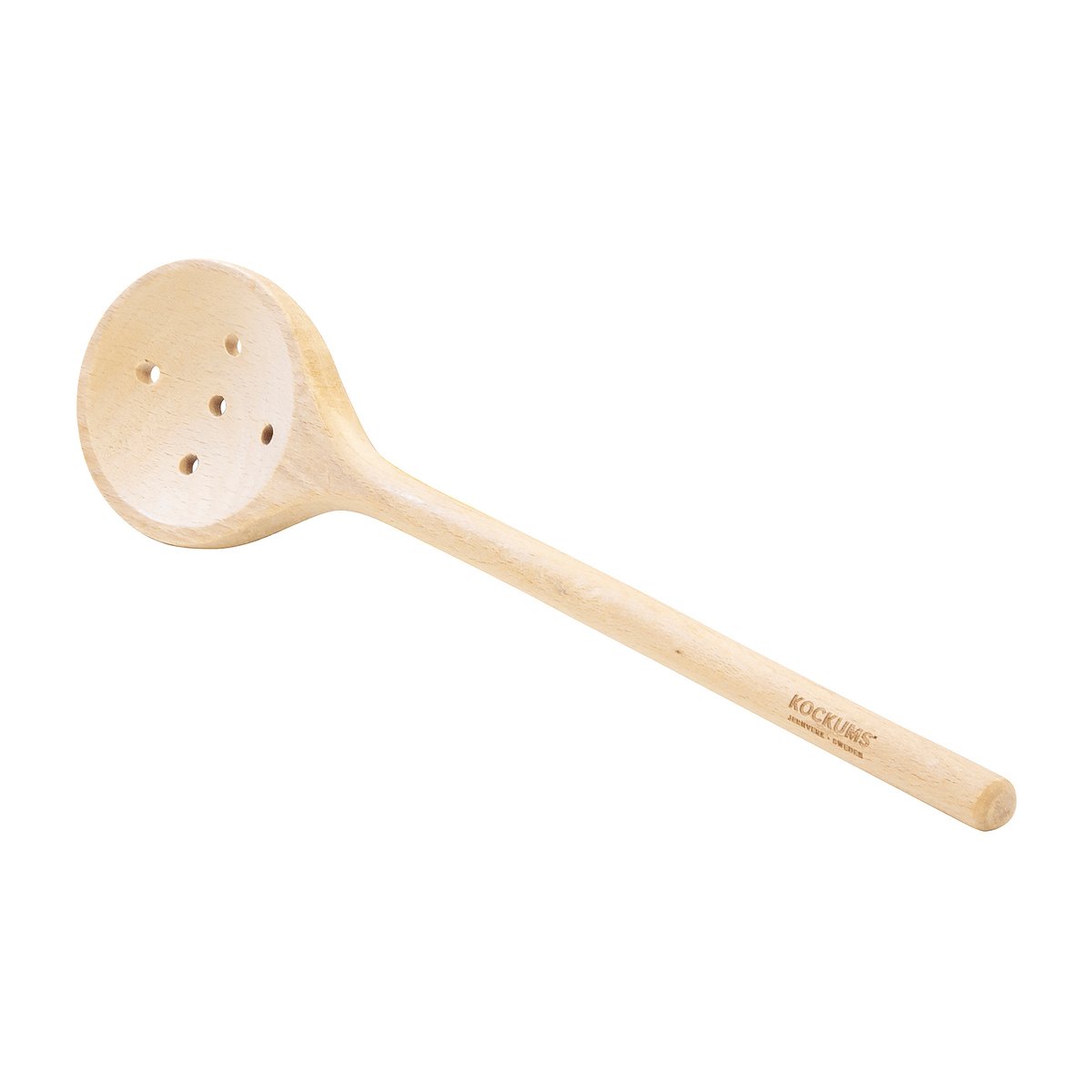 Kockums Jernverk Kockums wooden spoon with 5 hole 30 cm Beech