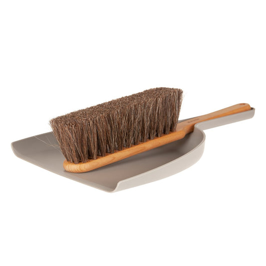 Iris Hantverk Iris Hantverk Dustpan & brush set small Granite grey