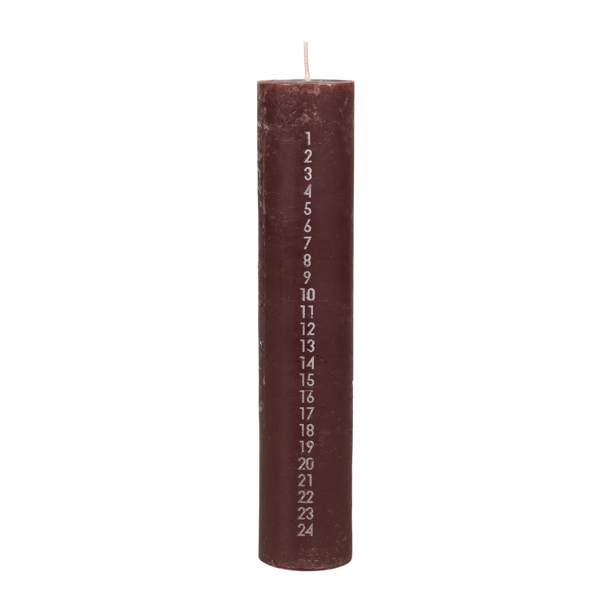 Broste Copenhagen Rustic kalenderljus Madder brown