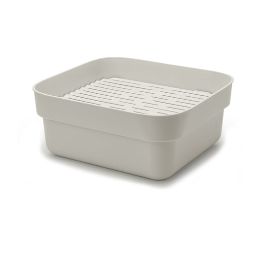 Brabantia Sinkside dish bowl with drying tray 34x37 cm Light grey