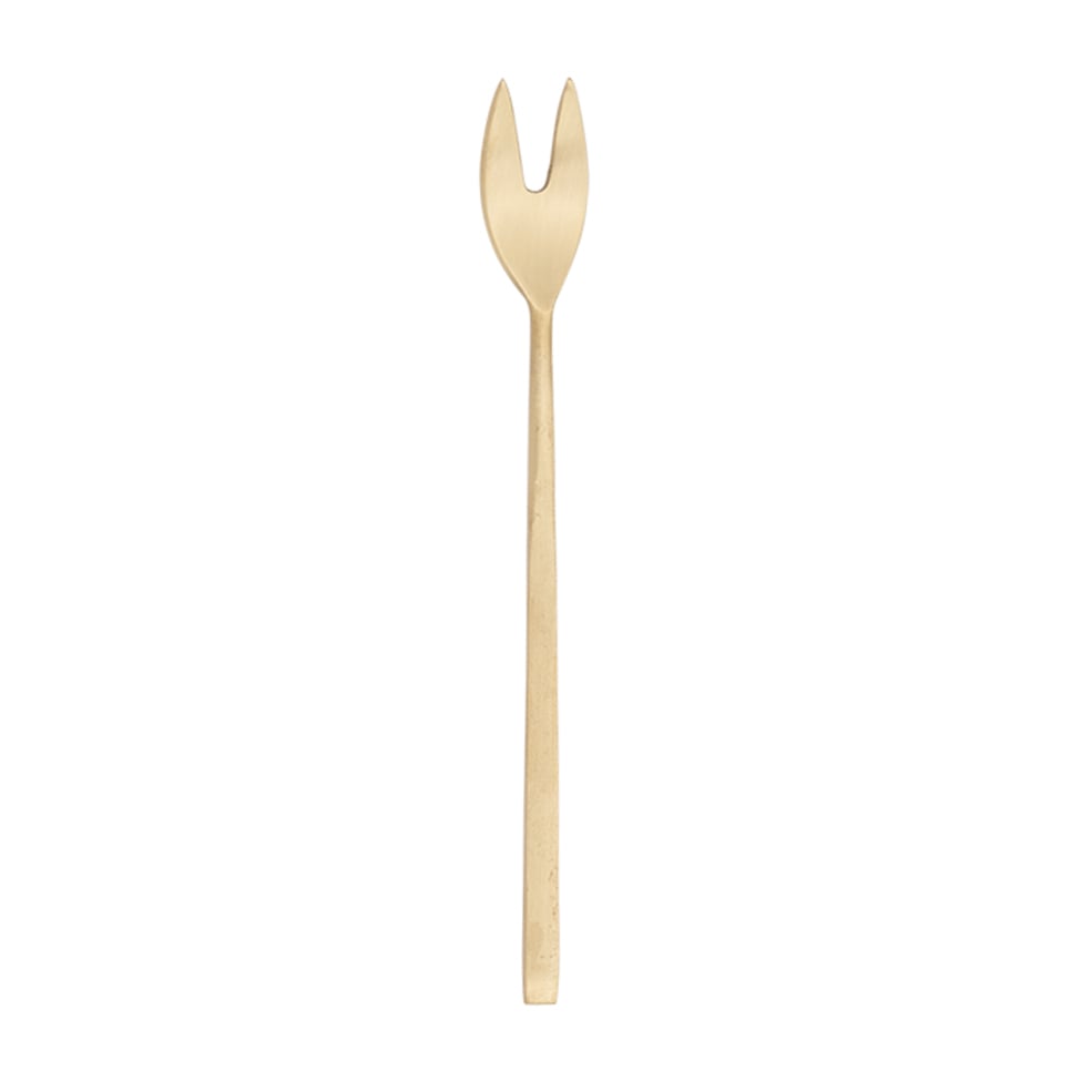 URBAN NATURE CULTURE UNC serving fork 16 cm brass