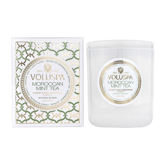 Voluspa Classic Maison Blanc Duftkerze 60 Stunden Moroccan Mint Tea