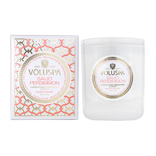 Voluspa Classic Maison Blanc scented 60 hours Saijo Persimmon