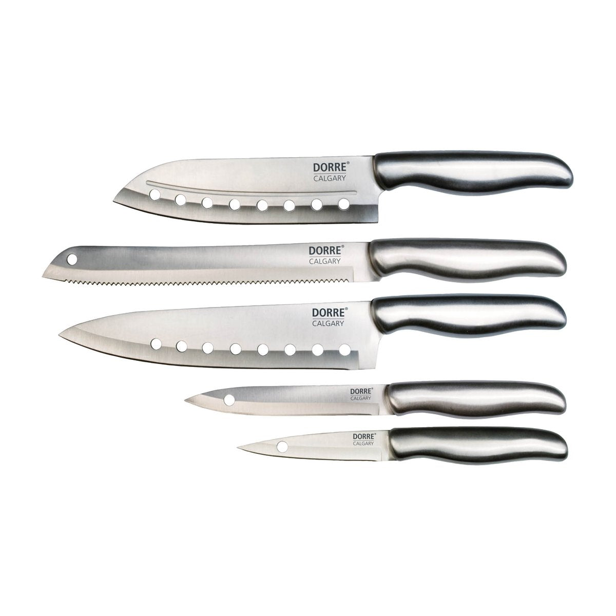 Dorre Calgary knife set 5 pieces Stainless steel