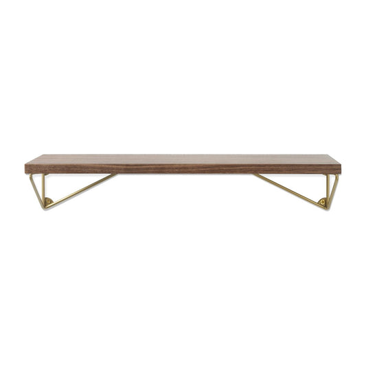 Maze Pythagoras XS shelf Walnut-brass