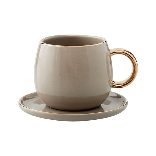 Lene Bjerre Clara espresso cup with saucer 15 cl Driftwood