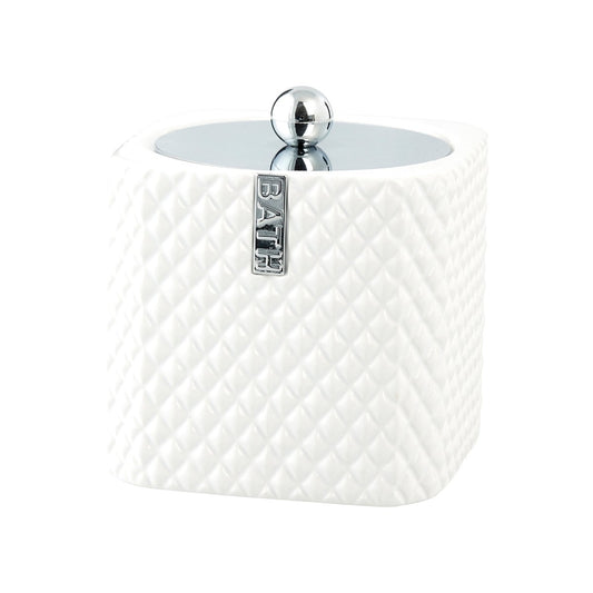 Lene Bjerre Marion Dose 13,5cm White-silver