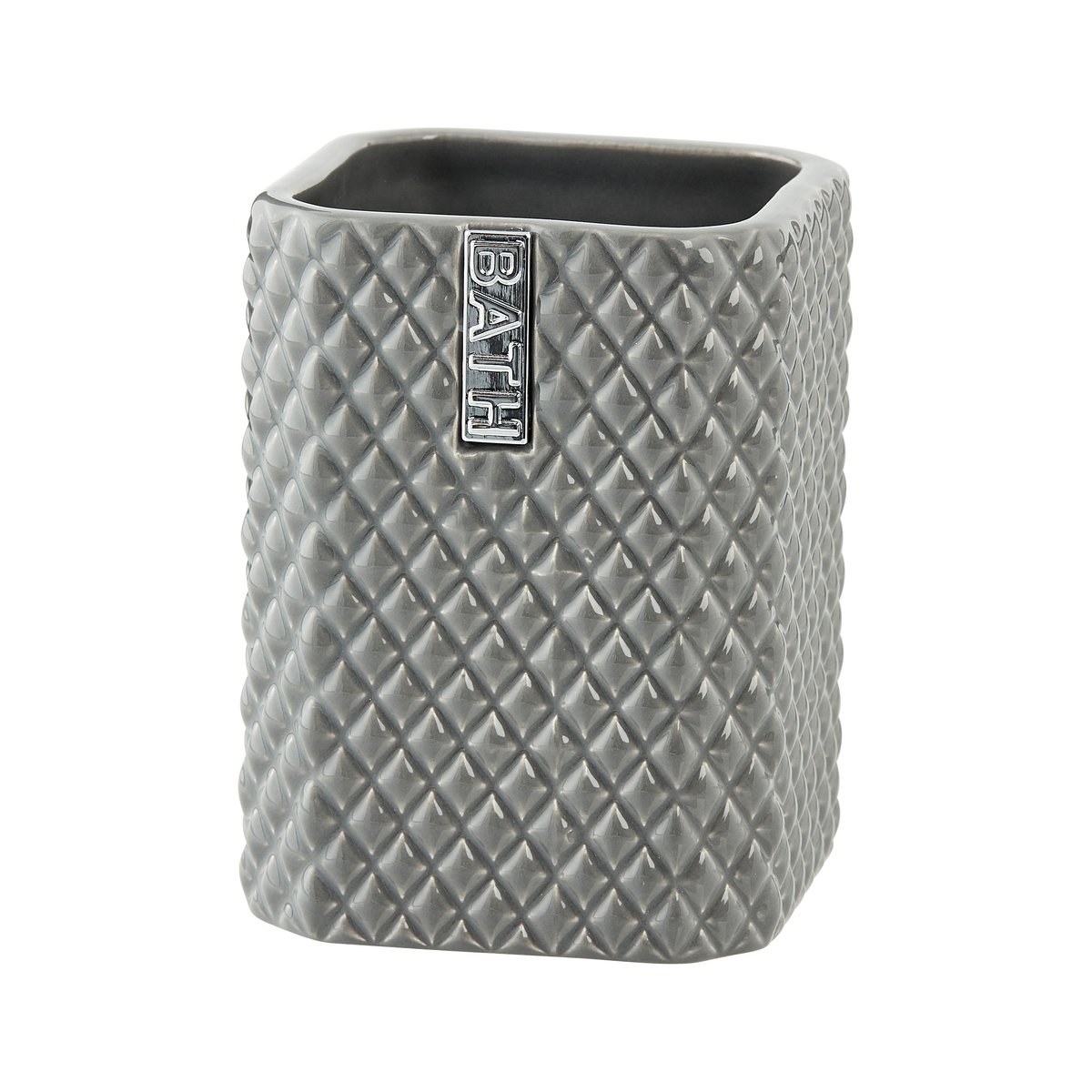 Lene Bjerre Marion tooth brush mug 10.5 cm Monument grey-silver