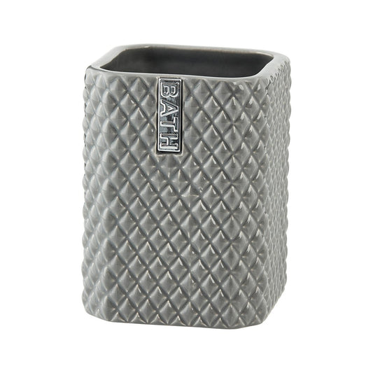 Lene Bjerre Marion tooth brush mug 10.5 cm Monument grey-silver