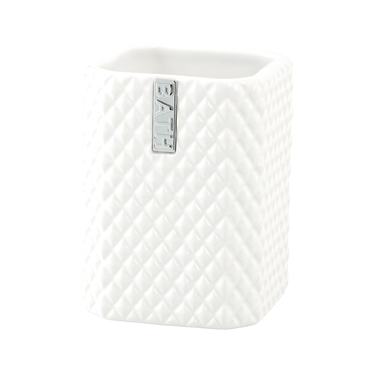 Lene Bjerre Marion tooth brush mug 10.5 cm White-silver