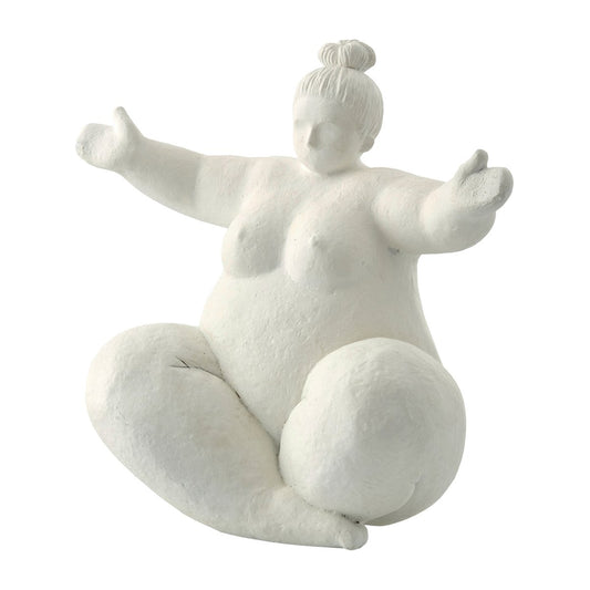 Lene Bjerre Serafina decorative embracing woman 24 cm White