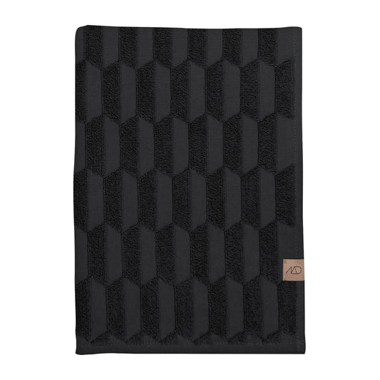 Mette Ditmer Geo handduk 50x95 cm Black