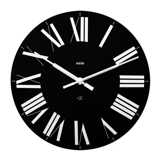 Alessi Firenze Wanduhr Ø36cm Schwarz