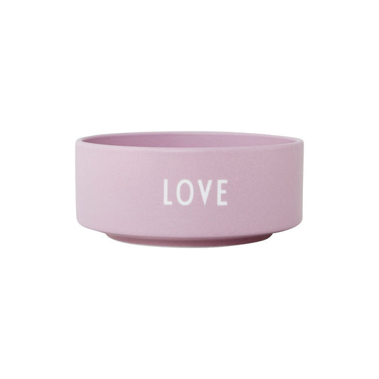 Design Letters Design Letters Snack-Schale Ø12 cm Love-lavender