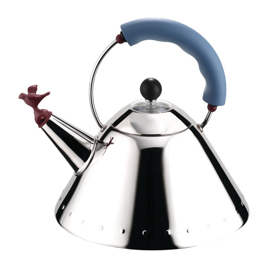 Alessi Alessi 9093 Wasserkocher Hellblau-Vogel