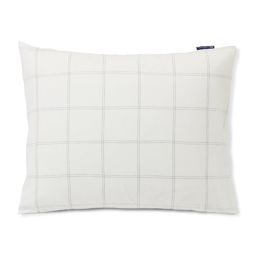 Lexington Checked örngott bomull-lyocell 50x60 cm Off white-dark blue