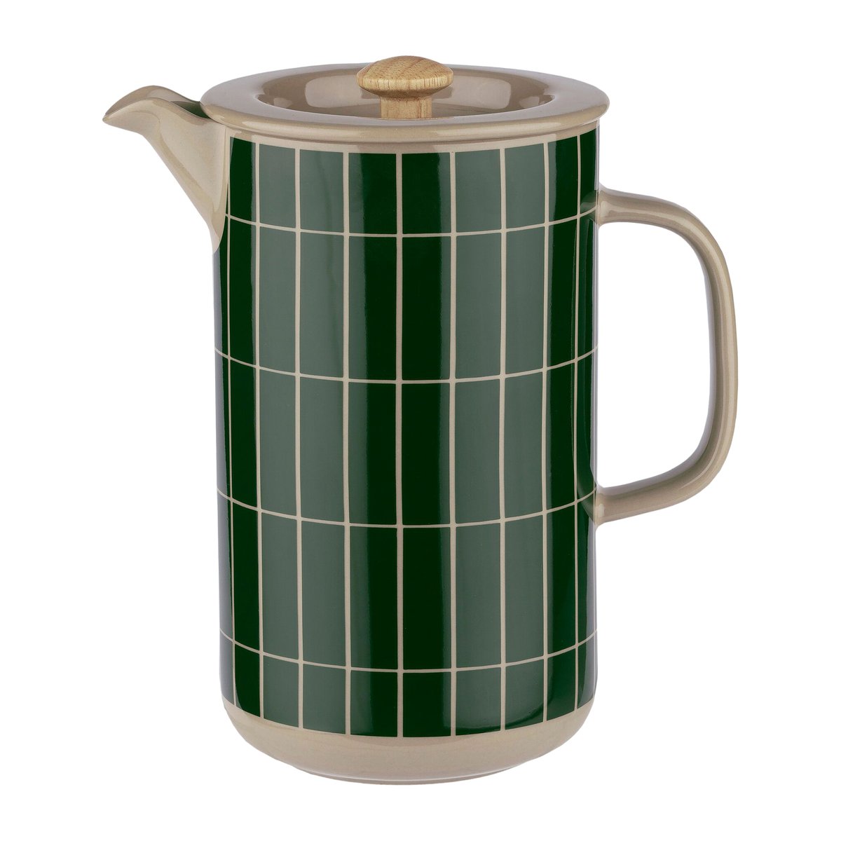 Marimekko Tiiliskivi kaffepress 0,9 l Terra-dark green