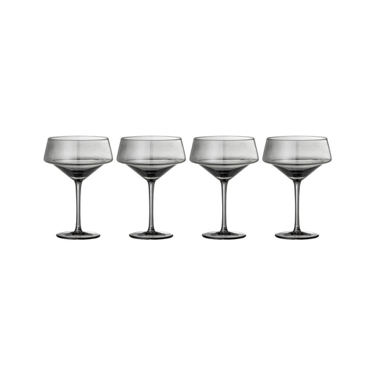 Bloomingville Yvette cocktailglas 33 cl 4-pack Grå