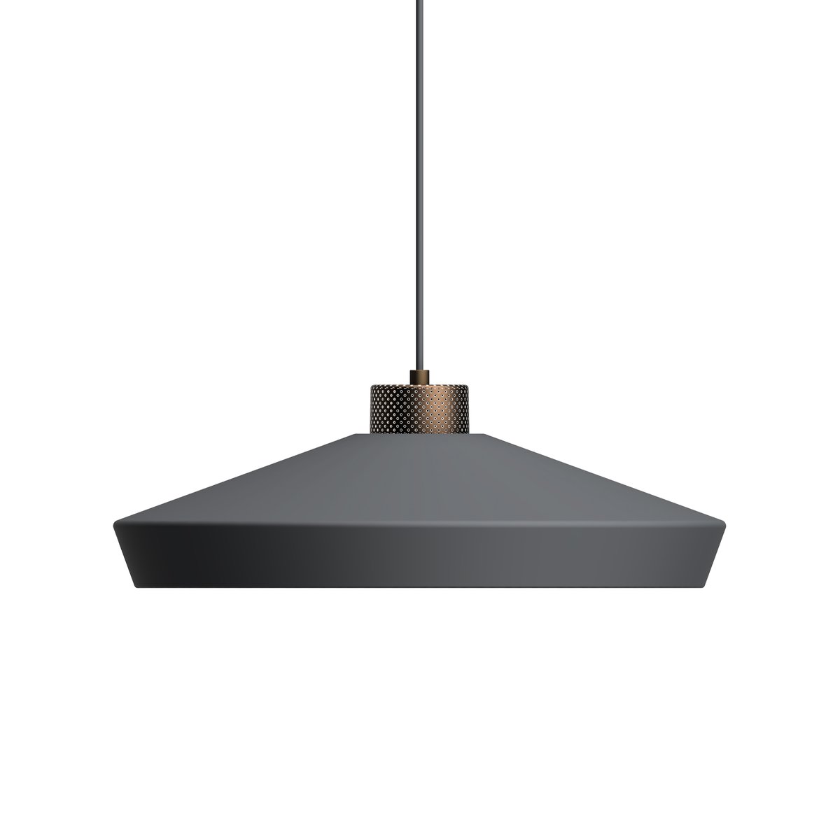 Herstal Edge Pendelleuchte large Grafit-Bronze