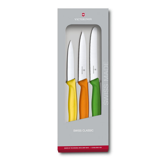 Victorinox Swiss Classic Schälmesserset 3 Teile Edelstahl