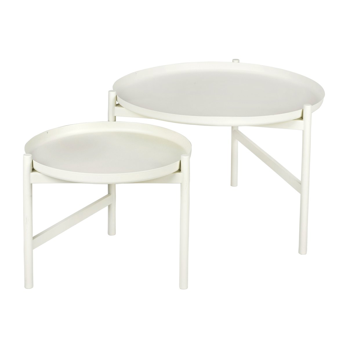 Broste Copenhagen Turner table Beistelltisch Ø70cm White