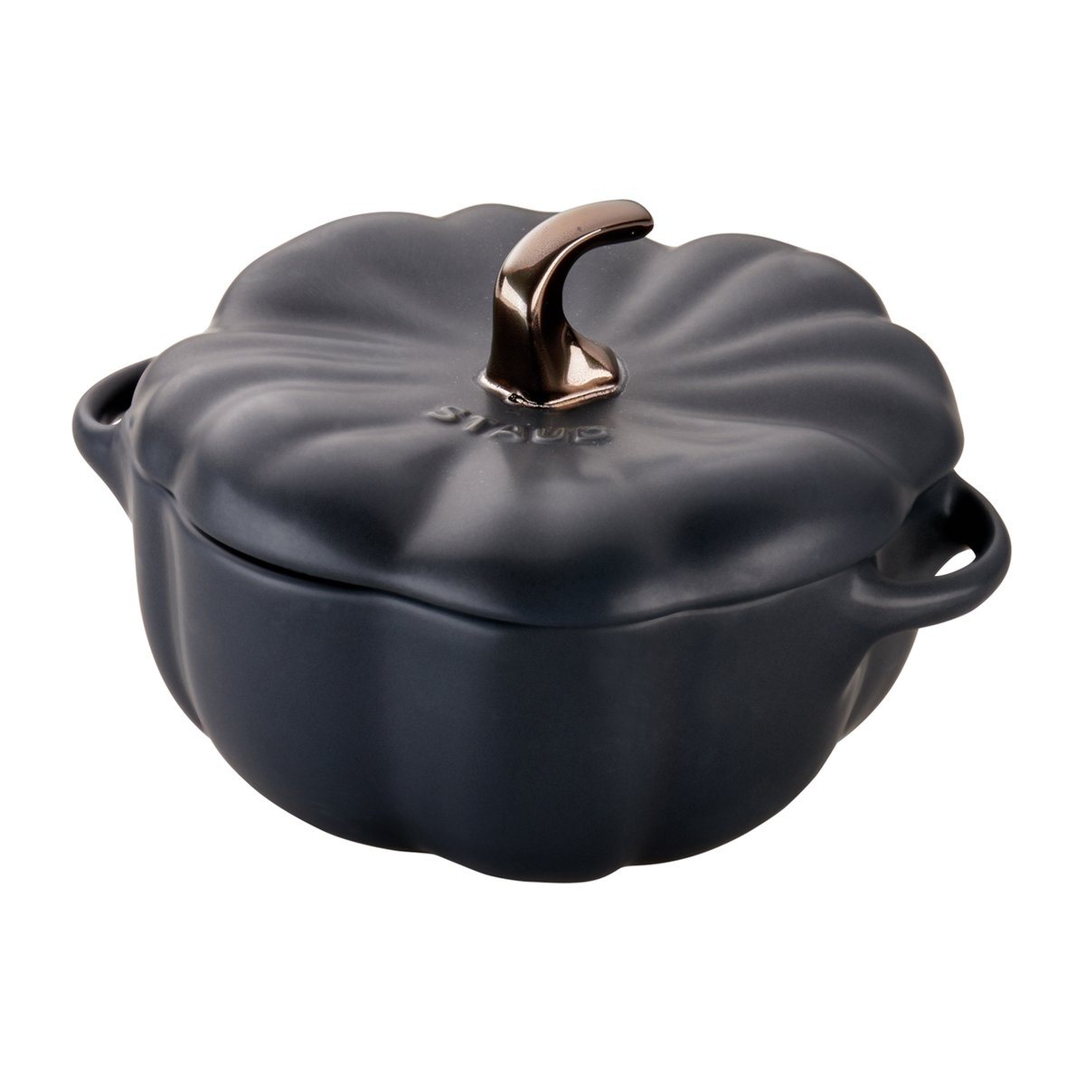 STAUB Staub Kürbistopf aus Steingut schwarz 0,7 L