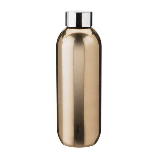 Stelton Keep Cool Thermosflasche 0,6 l Dark gold