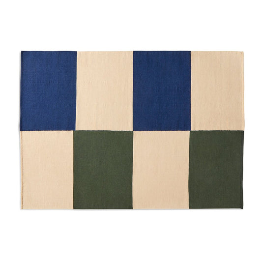 HAY Ethan Cook Flat Works Teppich 170 x 240cm Peach green check