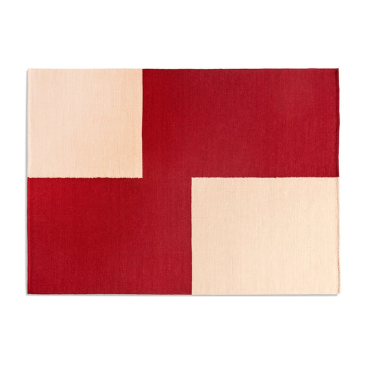 HAY Ethan Cook Flat Works Teppich 170 x 240cm Red offset