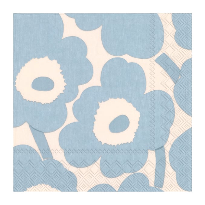 Marimekko Unikko servett 33x33 cm 20-pack Cream light blue