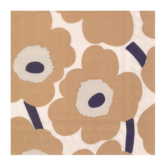 Marimekko Unikko servett 33x33 cm 20-pack Cream linen