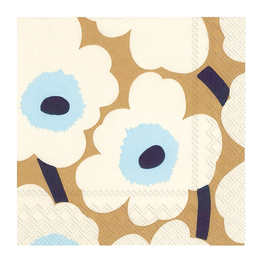 Marimekko Unikko servett 33x33 cm 20-pack Cream gold