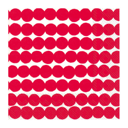 Marimekko Räsymatto servett 33x33 cm 20-pack Röd